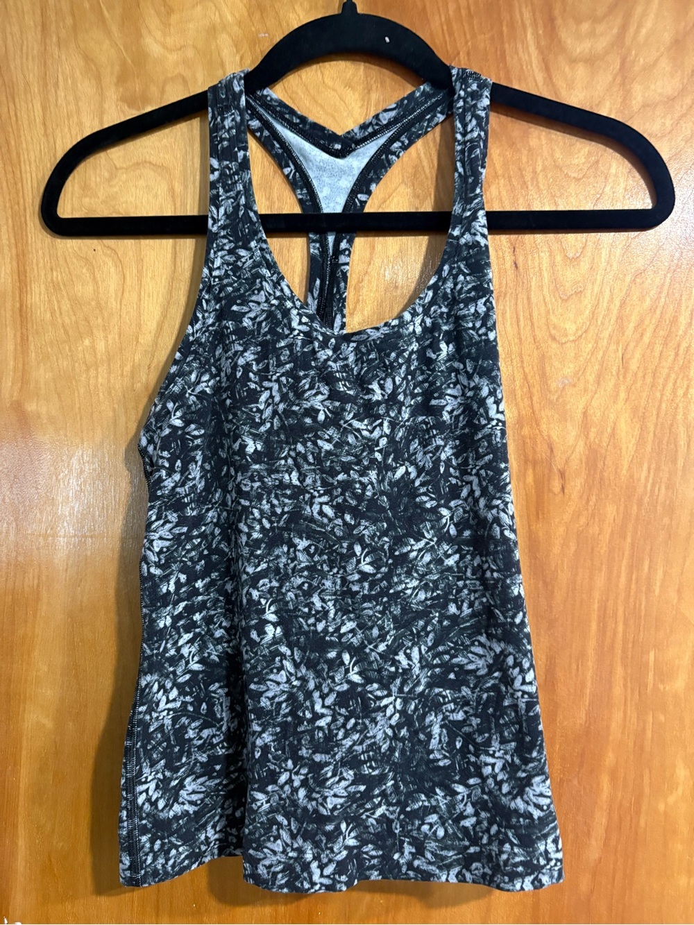 lululemon athletica Black & White Printed Racerback Tank